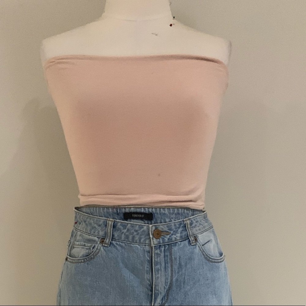Brandy Melville baby pink tube top